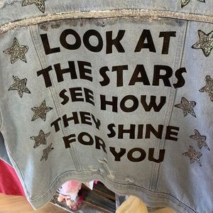 Custom vintage jacket shiny stud tazzles. Super cute for rodeo.